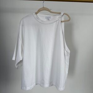 topshop twist shoulder t shirt